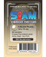 Cream Pearl Sleeves 50 x 75 mm (90 micron)