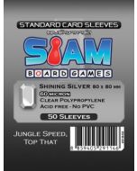 Shining Silver Sleeves 80 x 80 mm (60 micron)