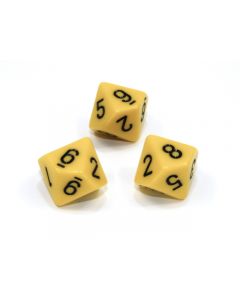 Loose Polyhedral d10 Opaque-Yellow/black
