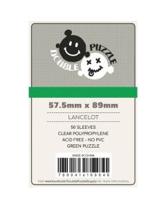 Double Puzzle Sleeves: Green 57.5 x 89 mm