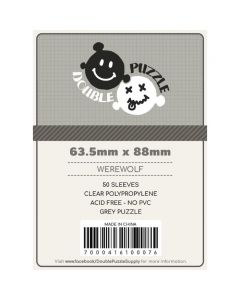 Double Puzzle Sleeves: Grey 63.5 x 88 mm