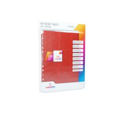 18-Pocket Pages Side-Loading (10 pages bag): Red