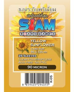 Yellow Sunflower Sleeves 95 x 135 mm (90 micron)