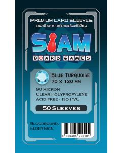 Blue Turquoise Sleeves 70 x 120 mm (90 micron)