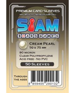 Cream Pearl Sleeves 50 x 75 mm (90 micron)