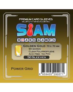 Golden Gold Sleeves 70 x 70 mm (90 micron)