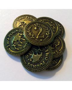 Scythe: set of fifteen $2 Albion metal coins