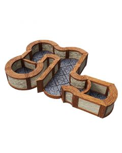 WarLock Tiles: Town & Village - 1" Angles & Curves Expansion