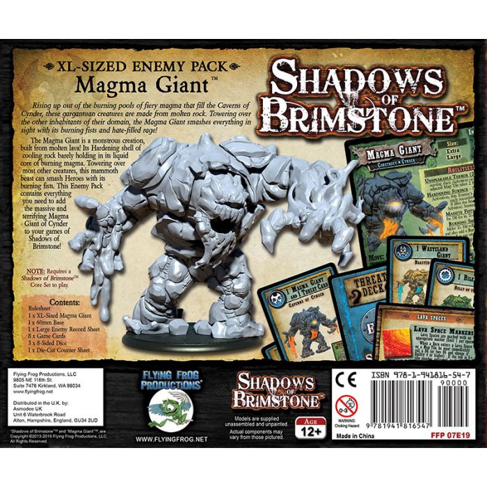 XL Enemy Pack Shadows of Brimstone Expansion Magma Giant Brand New & Sealed 