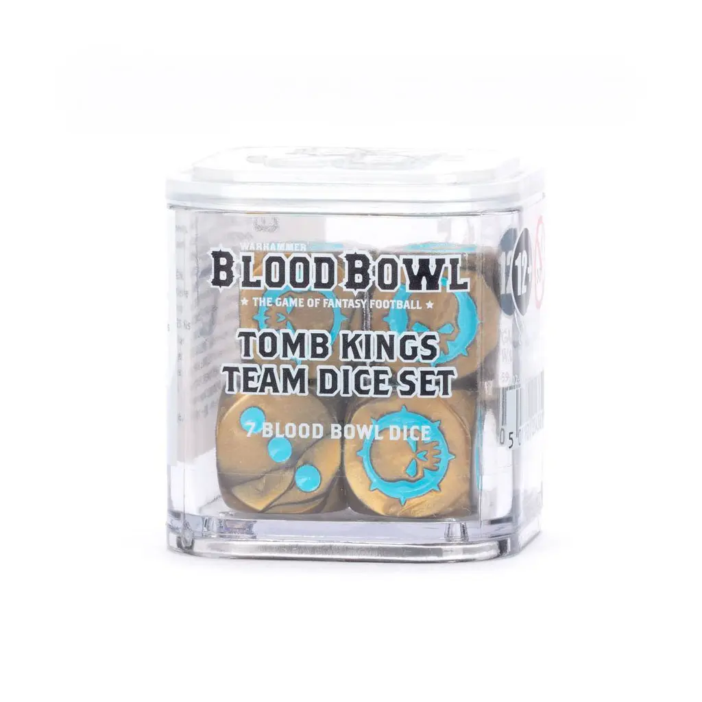 Blood Bowl: Tomb Kings Team: Dice Set | Golden Goblin Games