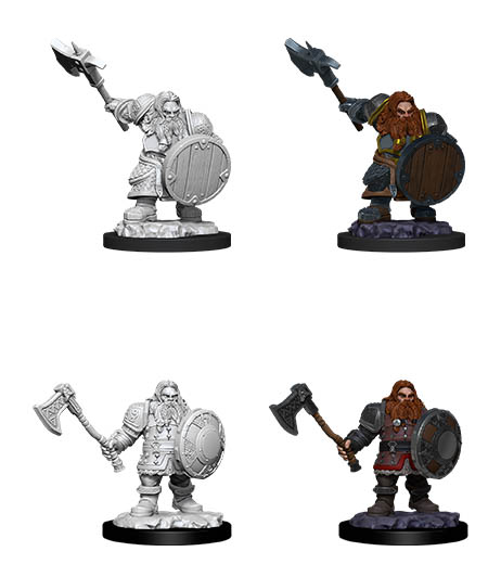 [WZK-90004] D&D Nolzur's Marvelous Miniatures: Dwarf Fighter