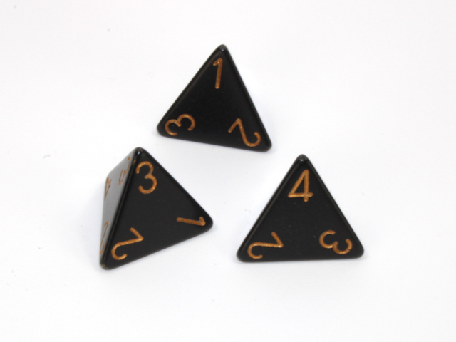 [CHX-PQ0428] Loose Polyhedral d4-Opaque-Black/gold