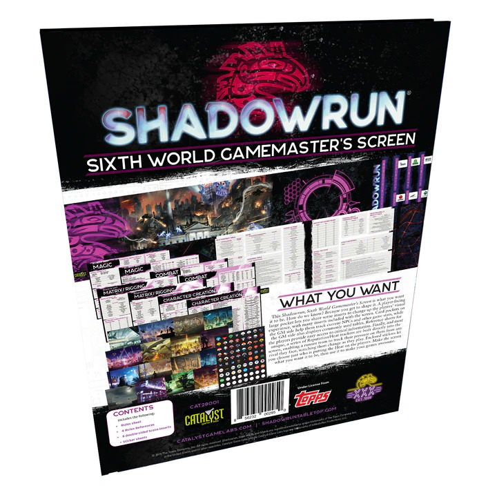 [CAT-28001] Shadowrun Sixth World: Gamemaster's Screen