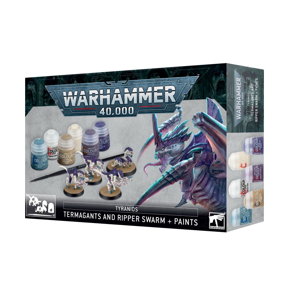 Warhammer 40k: Termagants and Ripper Swarm + Paints | Golden