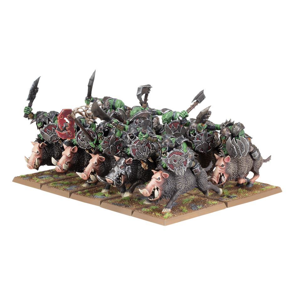 [GAW-99122709004] The Old World: Orc & Goblin Tribes: Orc Boar Boyz Mob