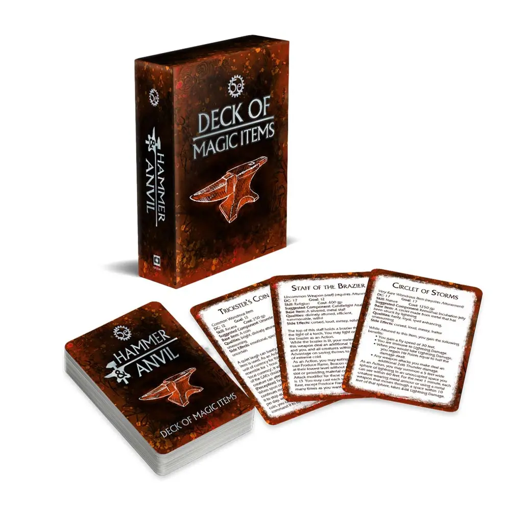 Vault 5e: Hammer & Anvil Magic Item Deck