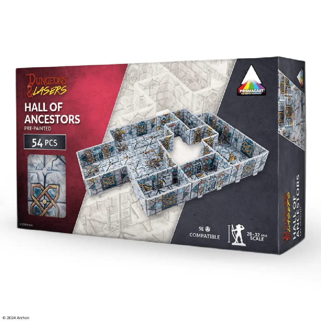 Dungeons & Lasers: Halls of Ancestors Prismacast Pre-Painted Terrain