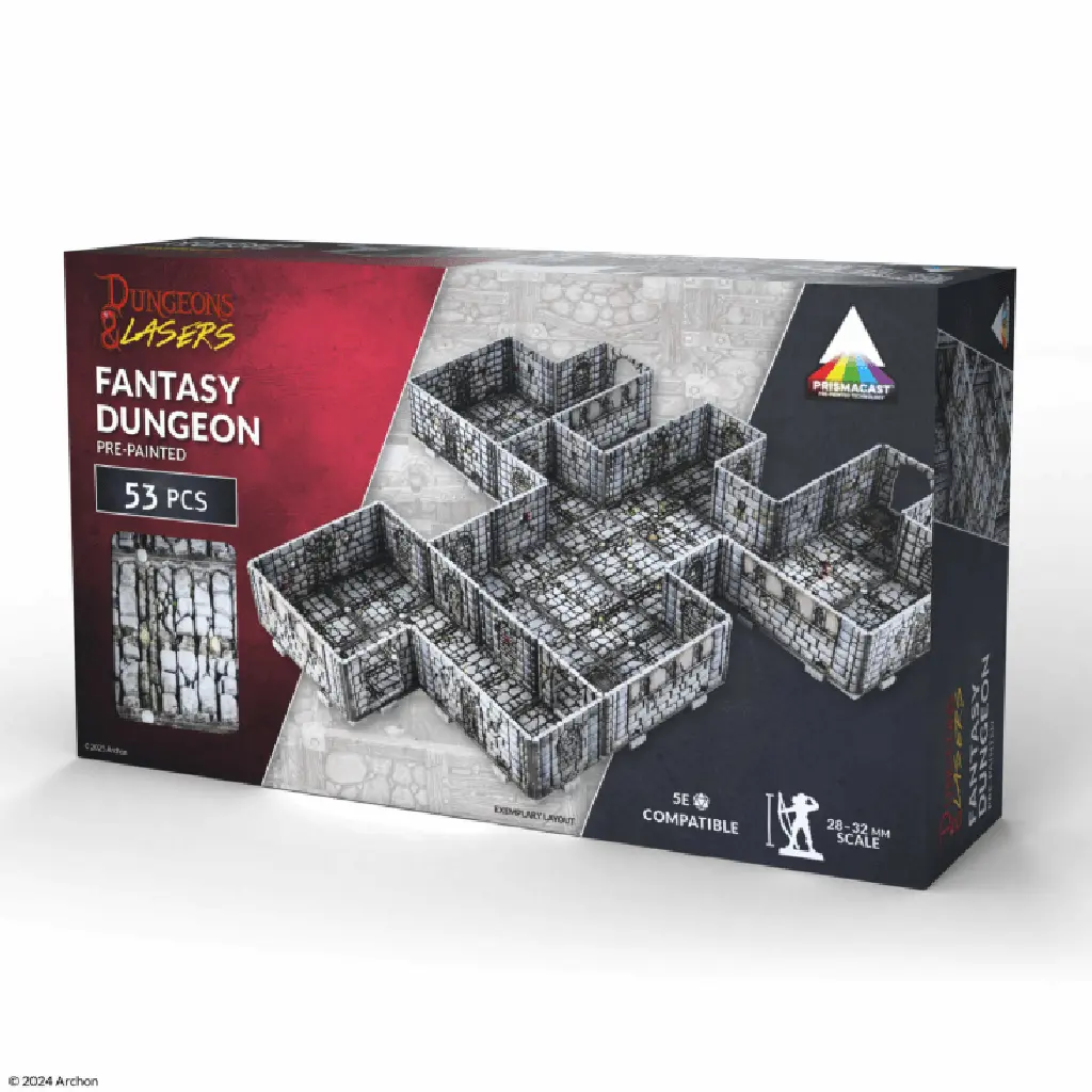 [ACH-DNL0099] Dungeons & Lasers: Fantasy Dungeon Prismacast Pre-Painted Terrain