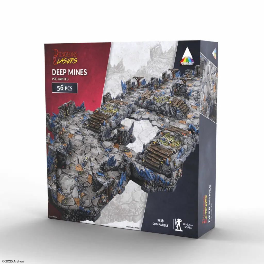 [ACH-DNL0113] Dungeons & Lasers: Deep Mines Prismacast Pre-Painted Terrain