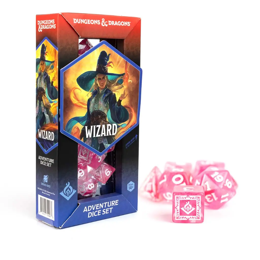 [SDZ-2002-19] Dungeons & Dragons: Adventure Dice Set: Wizard (Fuchsia)