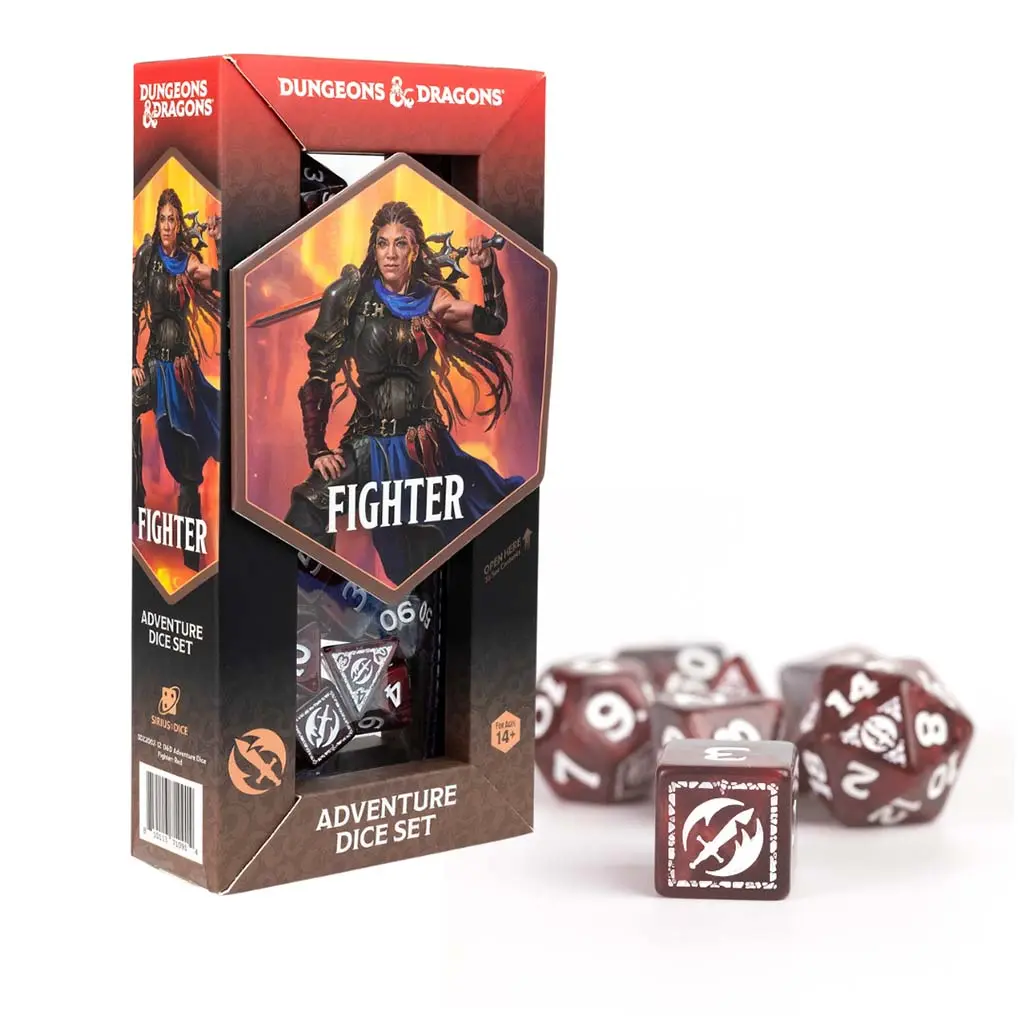 Dungeons & Dragons: Adventure Dice Set: Fighter (Red)