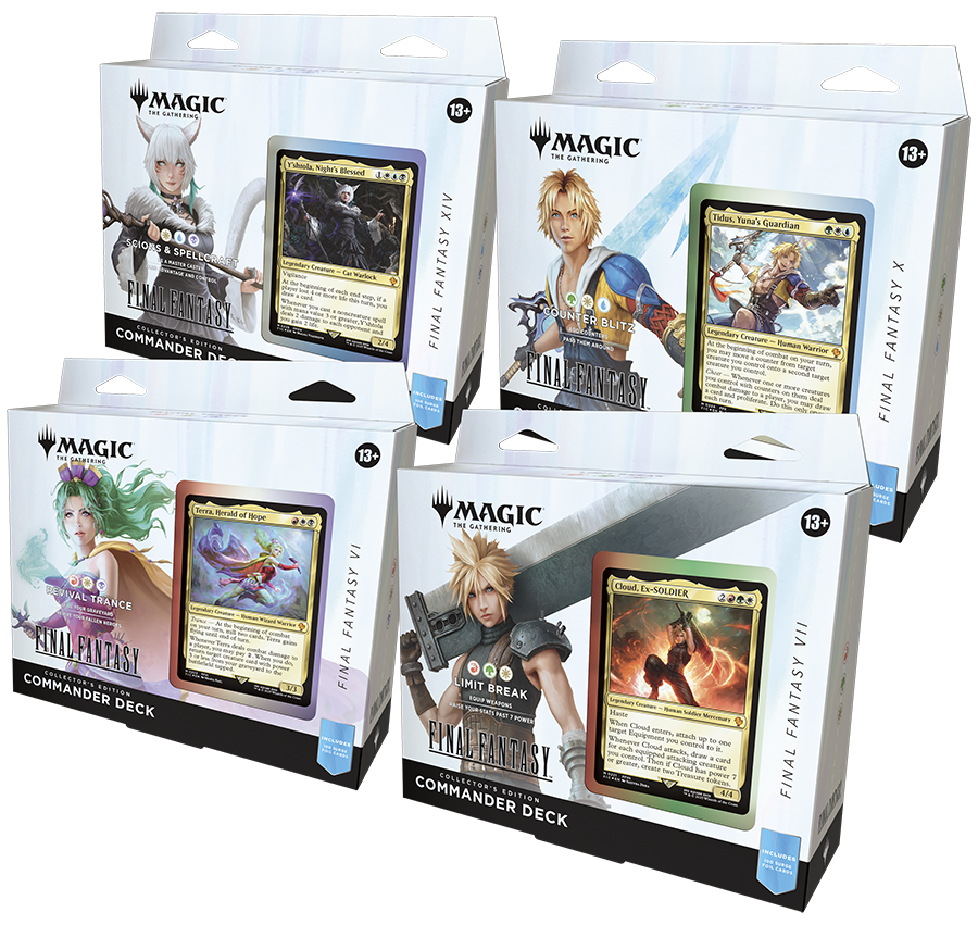 Magic The Gathering: Final Fantasy: Set of 4 Commander Decks (CE)