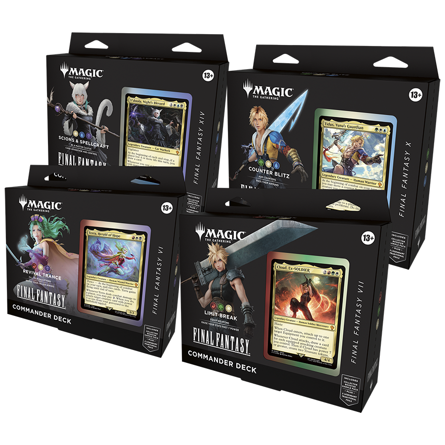 Magic The Gathering: Final Fantasy: Set of 4 Commander Decks