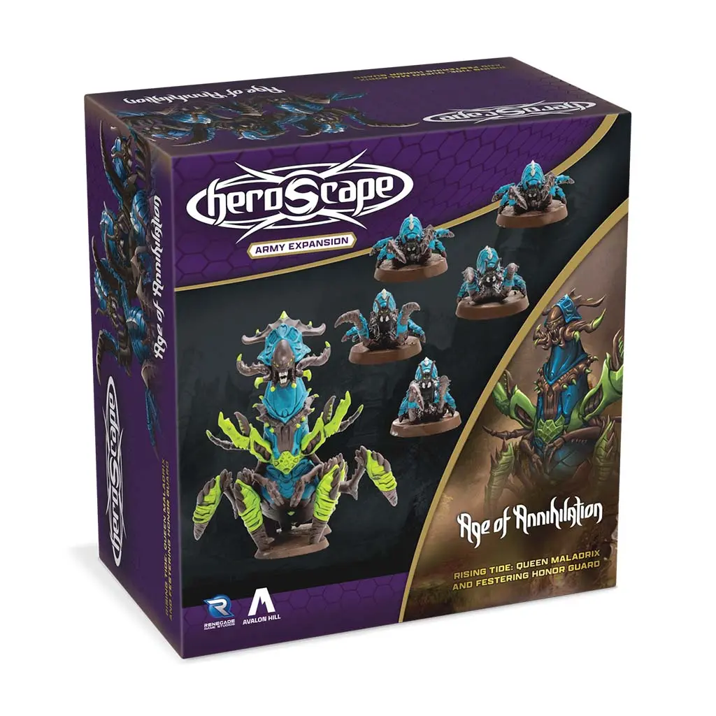 [RGS-02767] Heroscape: Rising Tide: Queen Maladrix & Festering Honor Guard Army Expansion
