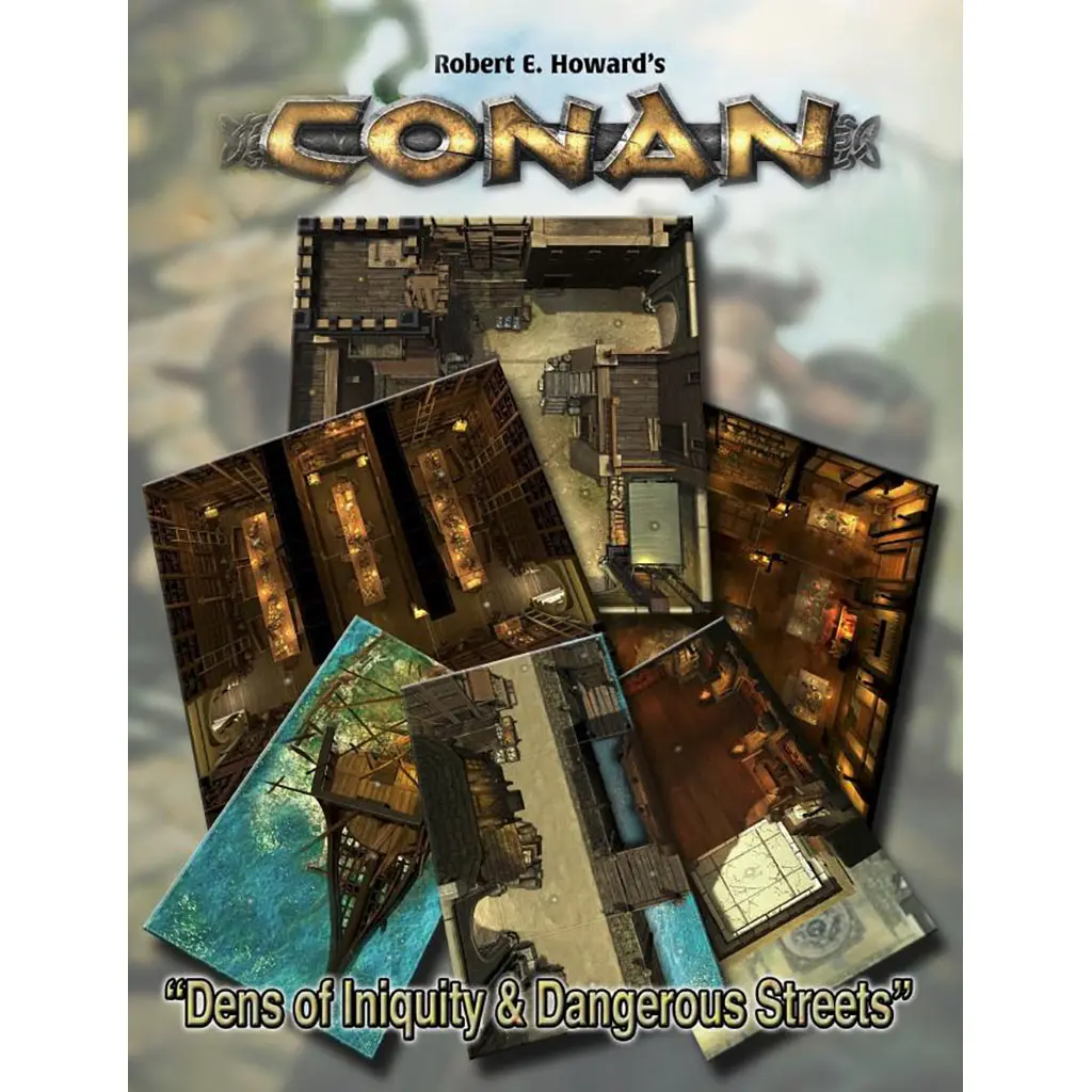 [MUH-050438] Robert E. Howard's Conan: Dens of Iniquity & Streets of Terror Geomorphic Tile Set
