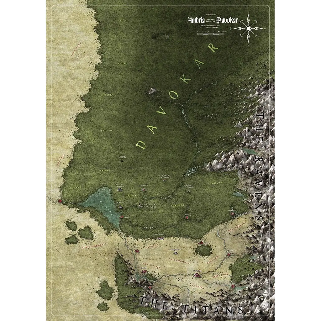 Symbaroum: Ambria and Davokar Map