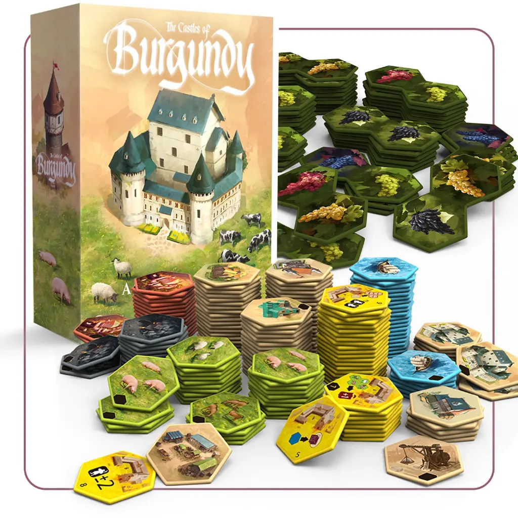 [AWR-COBS03EN] The Castles of Burgundy Special Edition: Acrylic Hex Tiles