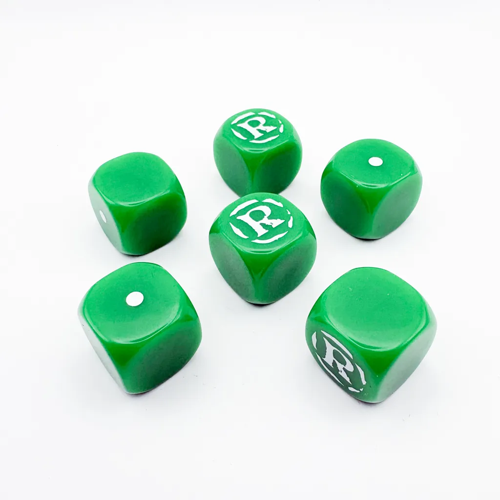 [BGN-RNR007] Role & Roll: Dice Set - Green