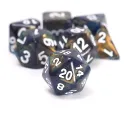 Unearthed Treasure Onyx 7-Piece Polyhedral RPG Dice Set