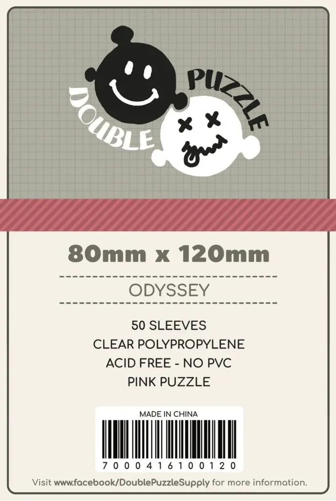 Double Puzzle Sleeves: Pink 80 x 120 mm