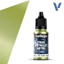 Vallejo True Metallic Metal: Light: Amber Green
