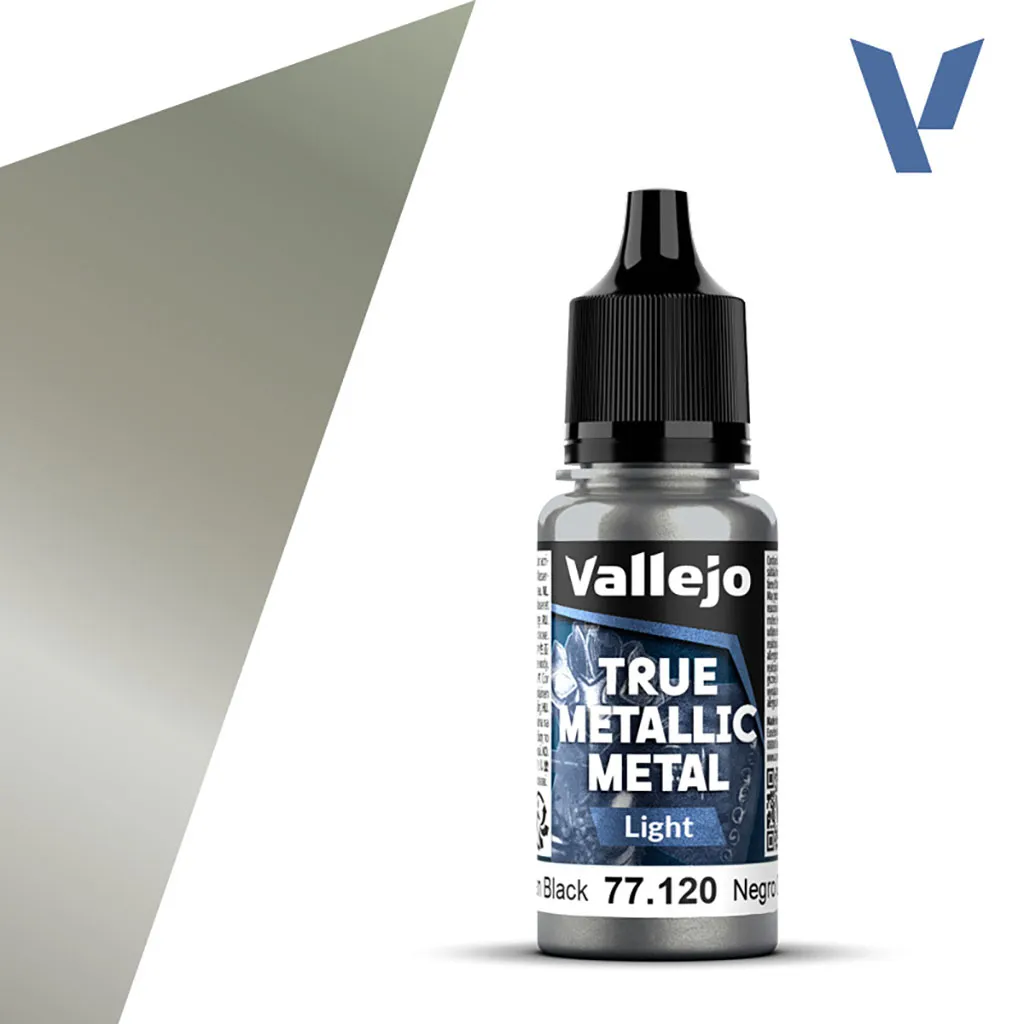 [VAL-77120] Vallejo True Metallic Metal: Light: Obsidian Black