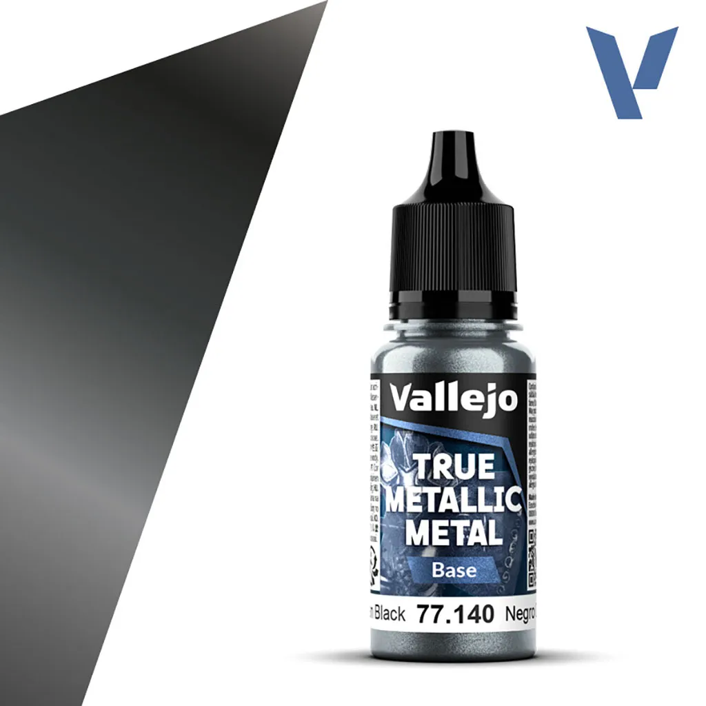 [VAL-77140] Vallejo True Metallic Metal: Base: Obsidian Black