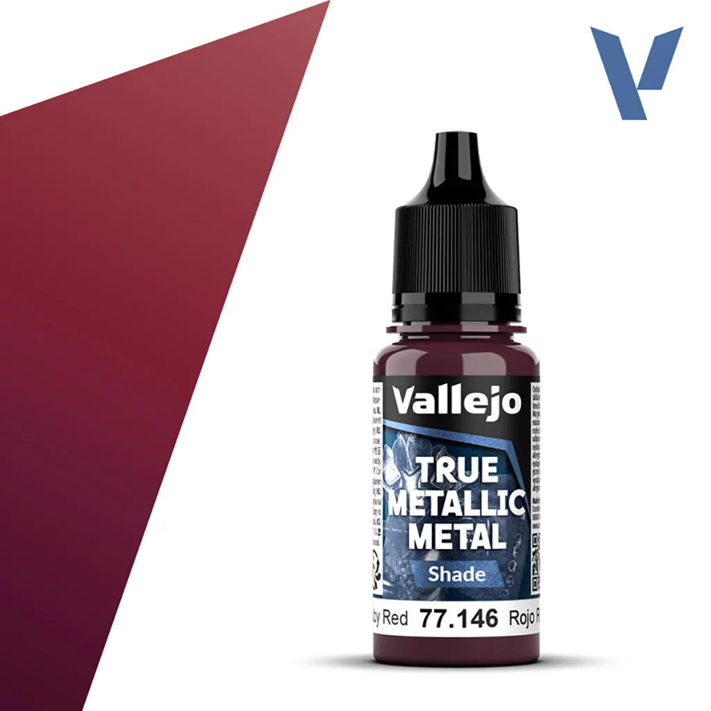 [VAL-77146] Vallejo True Metallic Metal: Shade: Ruby Red