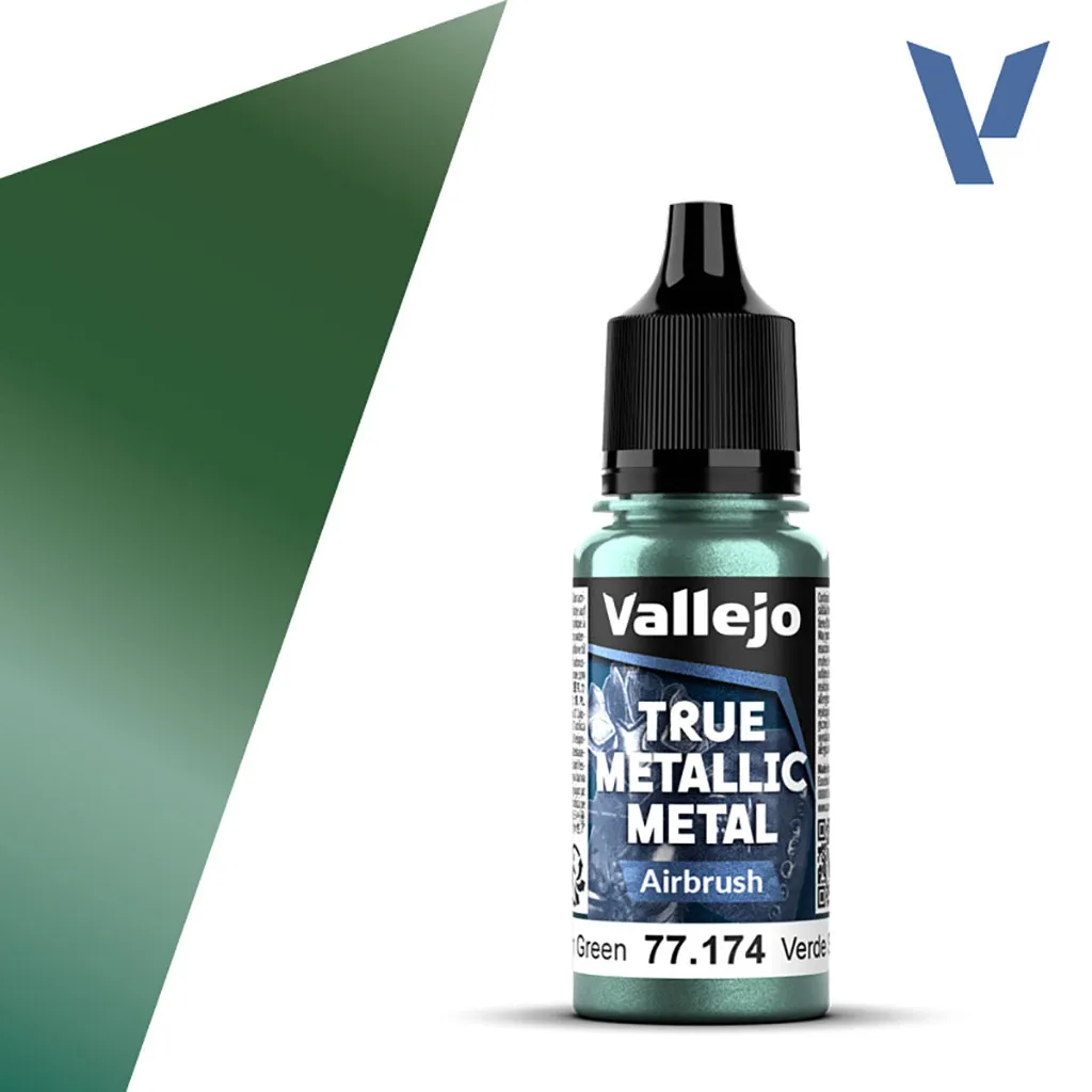 Vallejo True Metallic Metal: Airbrush: Dusken Green