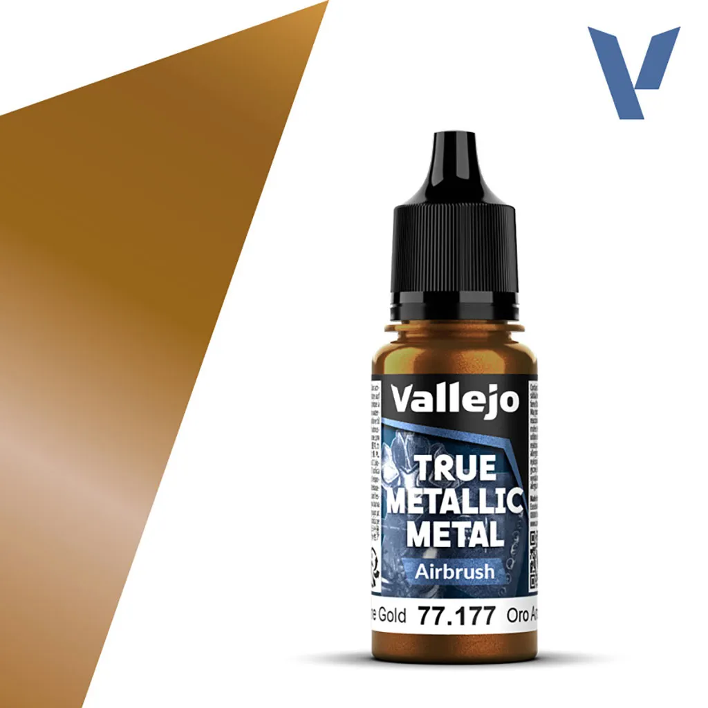 Vallejo True Metallic Metal: Airbrush: Arcane Gold