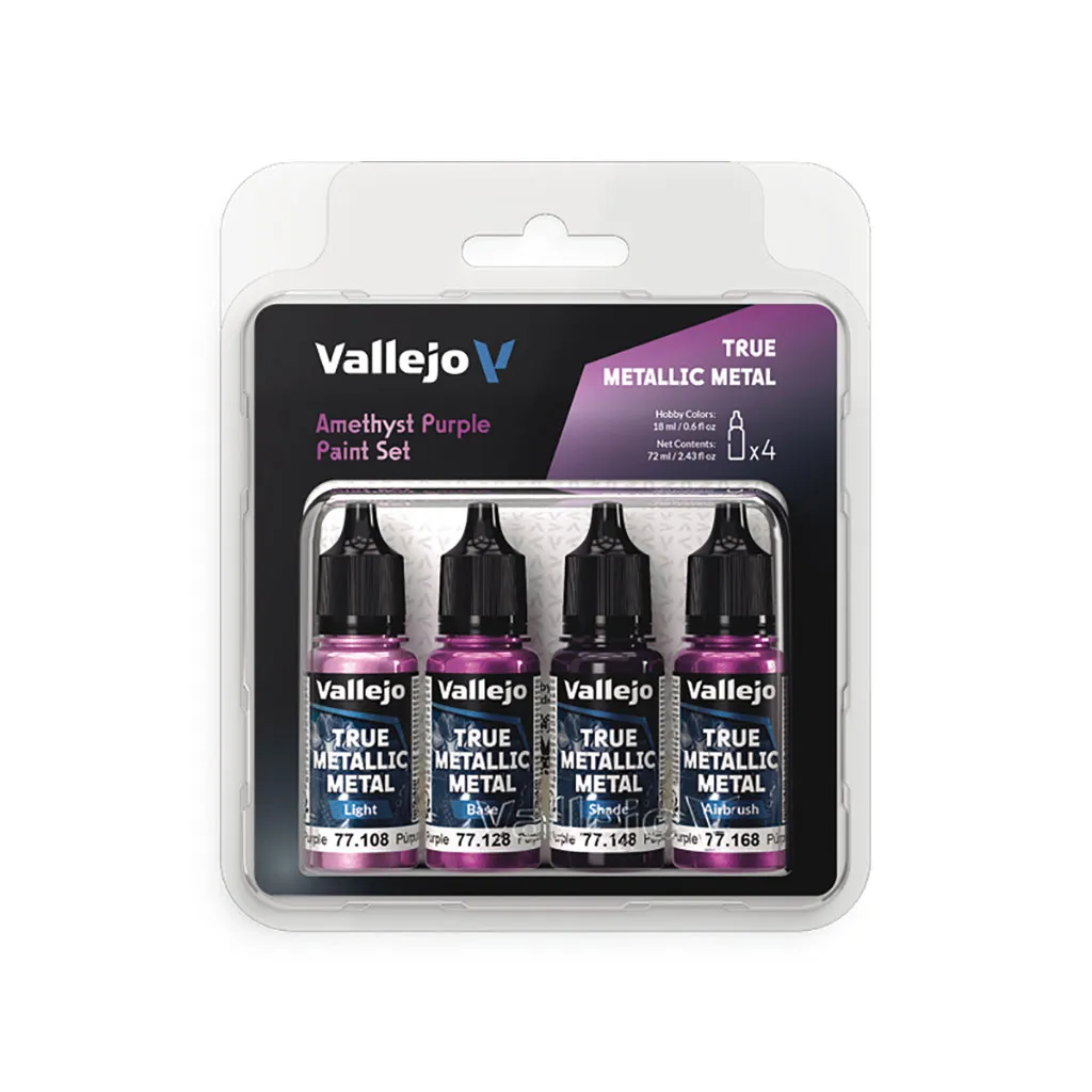 [VAL-77255] Vallejo True Metallic Metal: Amethyst Purple Paint Set