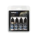 Vallejo True Metallic Metal: Aged Metal Paint Set