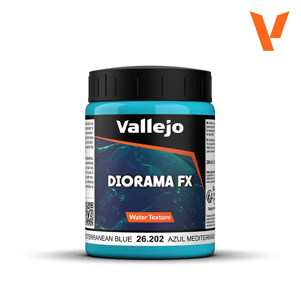Vallejo Diorama FX: Water Texture: Mediterranean Blue