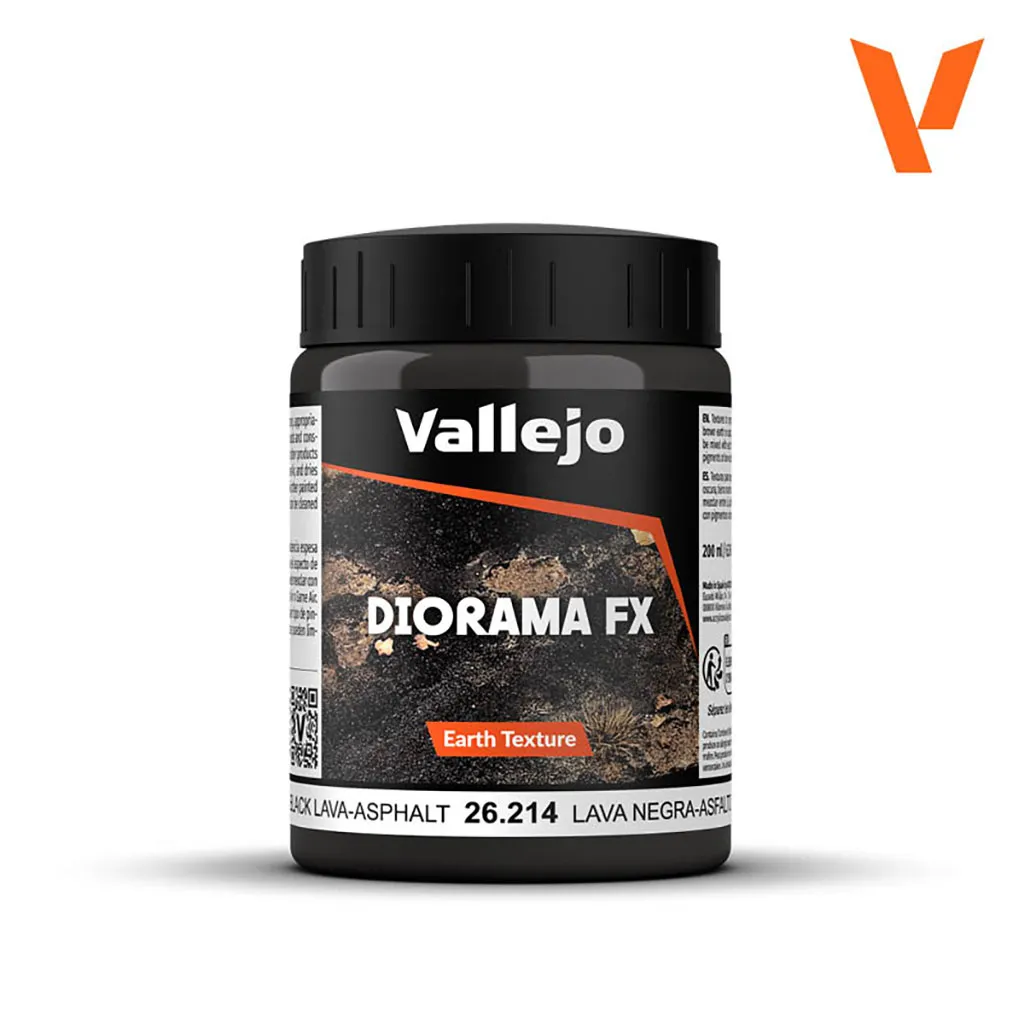 Vallejo Diorama FX: Earth Texture: Black Lava-Asphalt