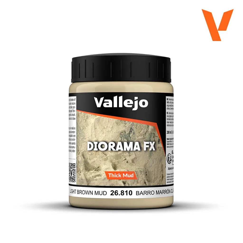 [VAL-26810] Vallejo Diorama FX: Thick Mud: Light Brown Thick Mud