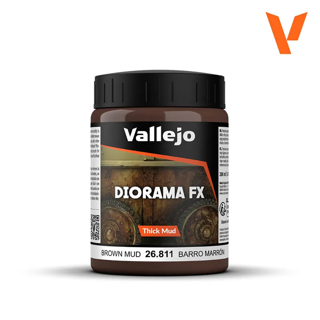 [VAL-26811] Vallejo Diorama FX: Thick Mud: Brown Thick Mud