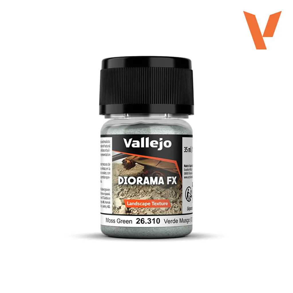 Vallejo Diorama FX: Landscape Texture: Moss Green (0.1-1 mm)