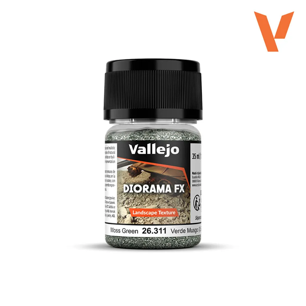 [VAL-26311] Vallejo Diorama FX: Landscape Texture: Moss Green (0.5-2 mm)