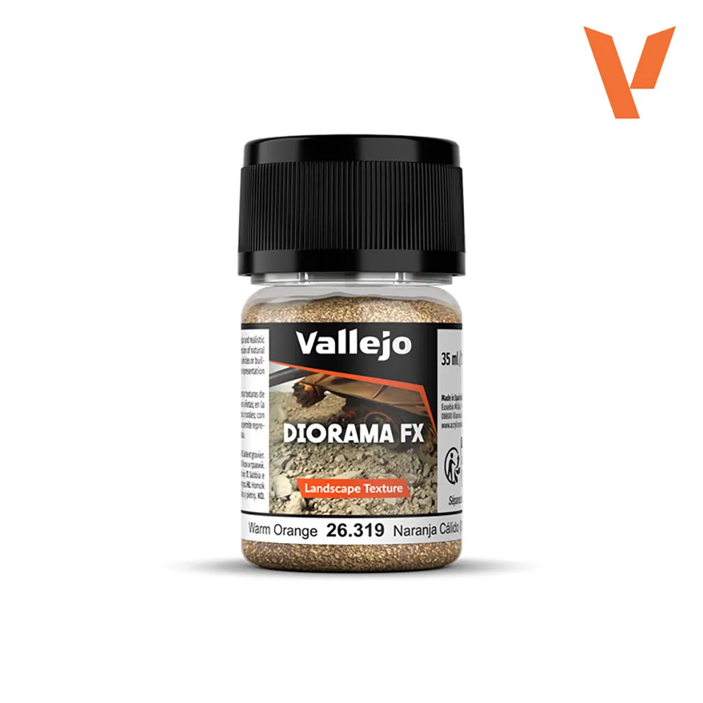 [VAL-26319] Vallejo Diorama FX: Landscape Texture: Warm Orange (0.1-0.6 mm)