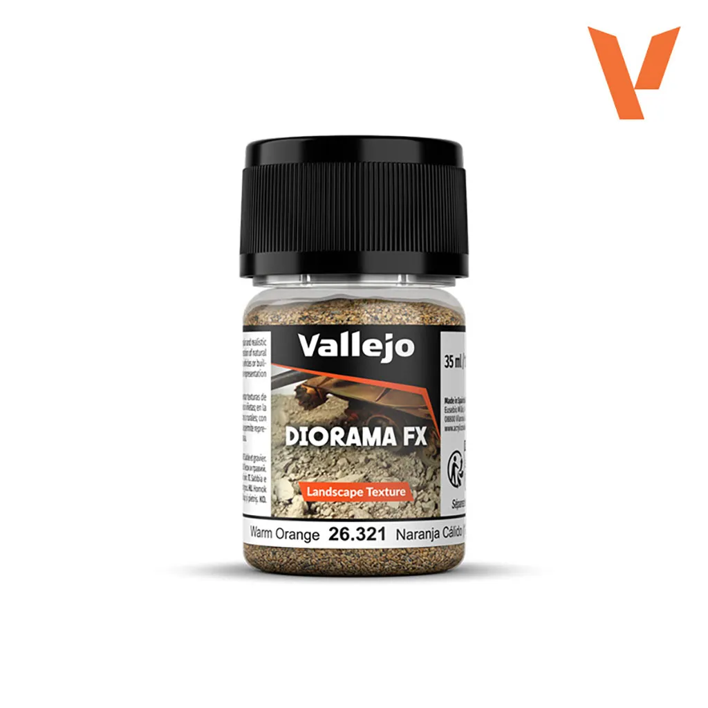 [VAL-26321] Vallejo Diorama FX: Landscape Texture: Warm Orange (1-2 mm)
